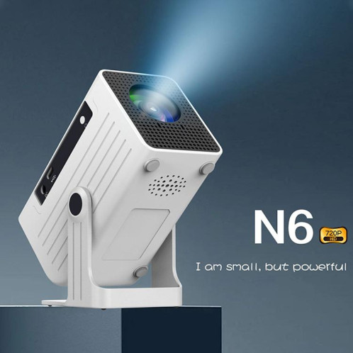 Mini projecteur intelligent N6 1280 x 720p 70ANSI Android 11.0, prise : prise AU (noir) SH903A200-09